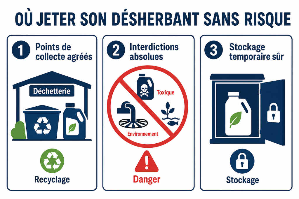 Où jeter son désherbant sans risque